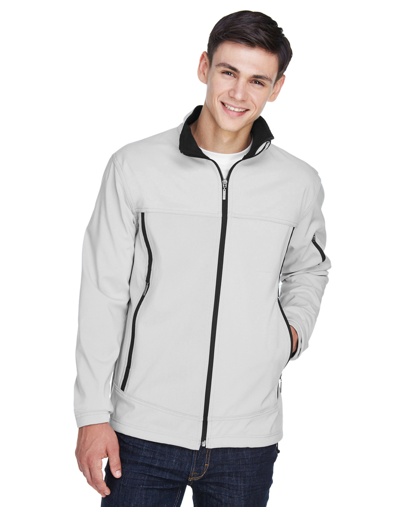 north end 88099 men's three-layer fleece bonded performance soft shell jacket Front Fullsize