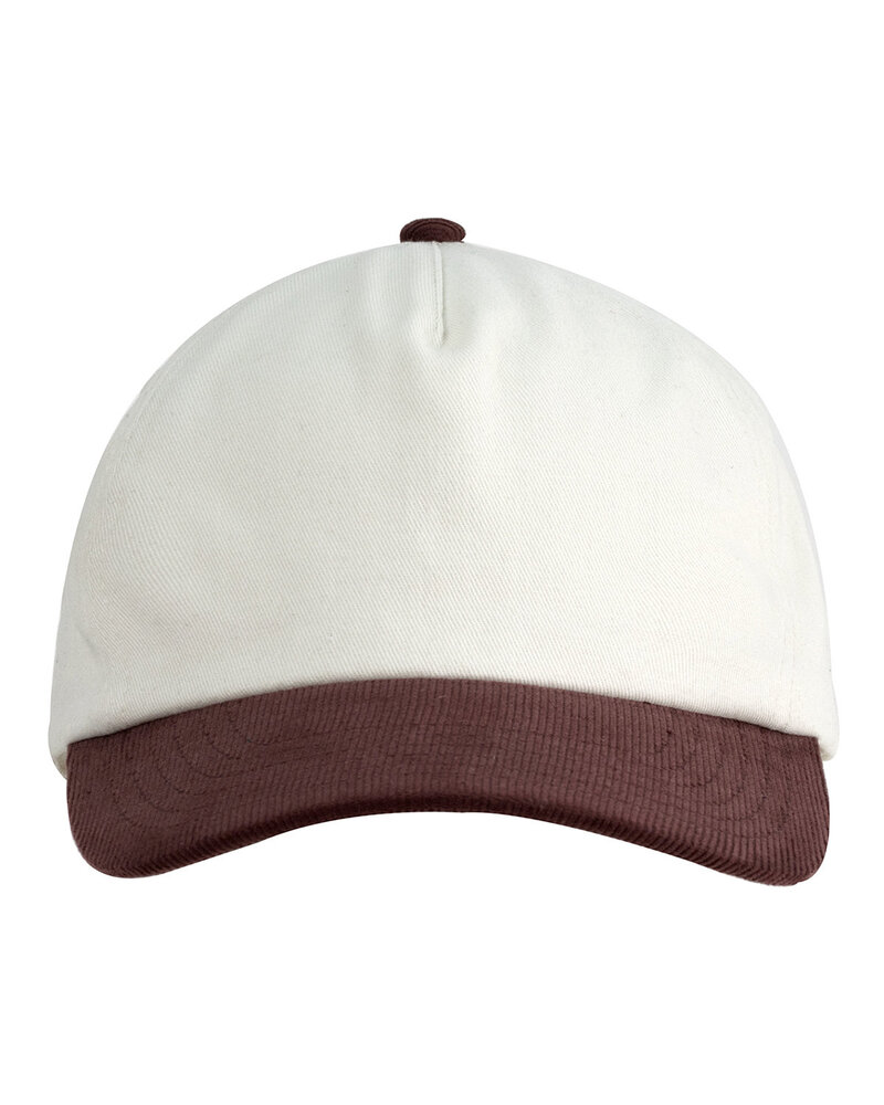 big accessories ba710 two-tone corduroy cap Front Fullsize