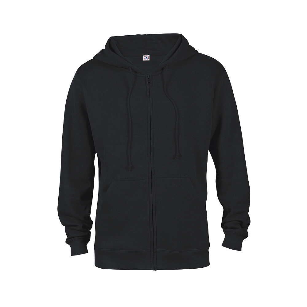 delta 99300 delta fleece adult unisex heavyweight fleece zip hoodie Front Fullsize