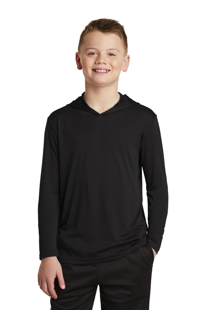 Sport-Tek YST358 Youth PosiCharge ® Competitor ™ Hooded Pullover Front Fullsize"