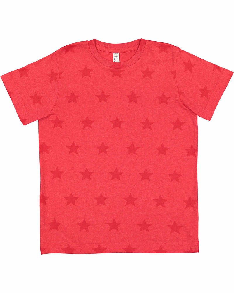 code five 2229 youth five star tee Front Fullsize