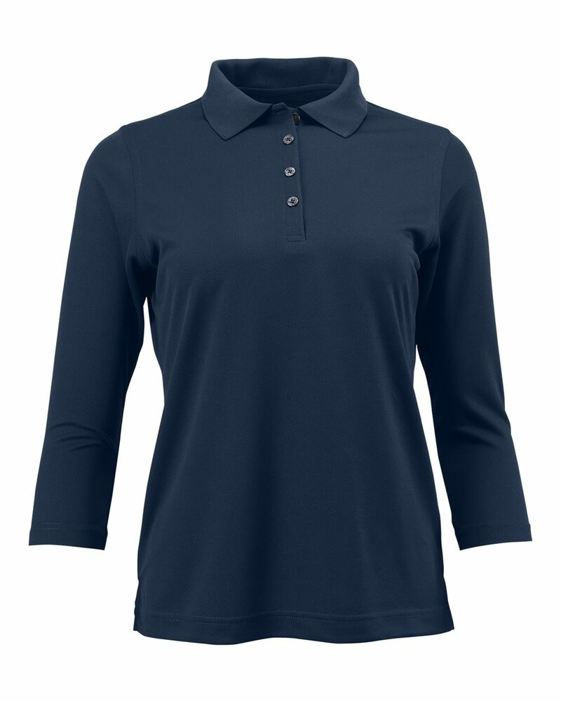 paragon sm0120 women's lady palm three-quarter sleeve polo Front Fullsize