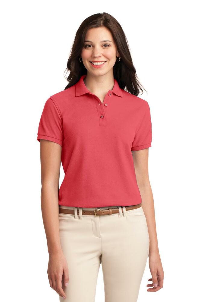Port Authority L500 Ladies Silk Touch™ Polo Front Fullsize"