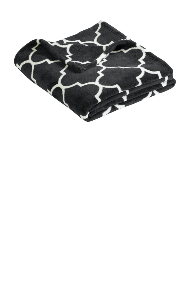 port authority bp31 ultra plush blanket Front Fullsize