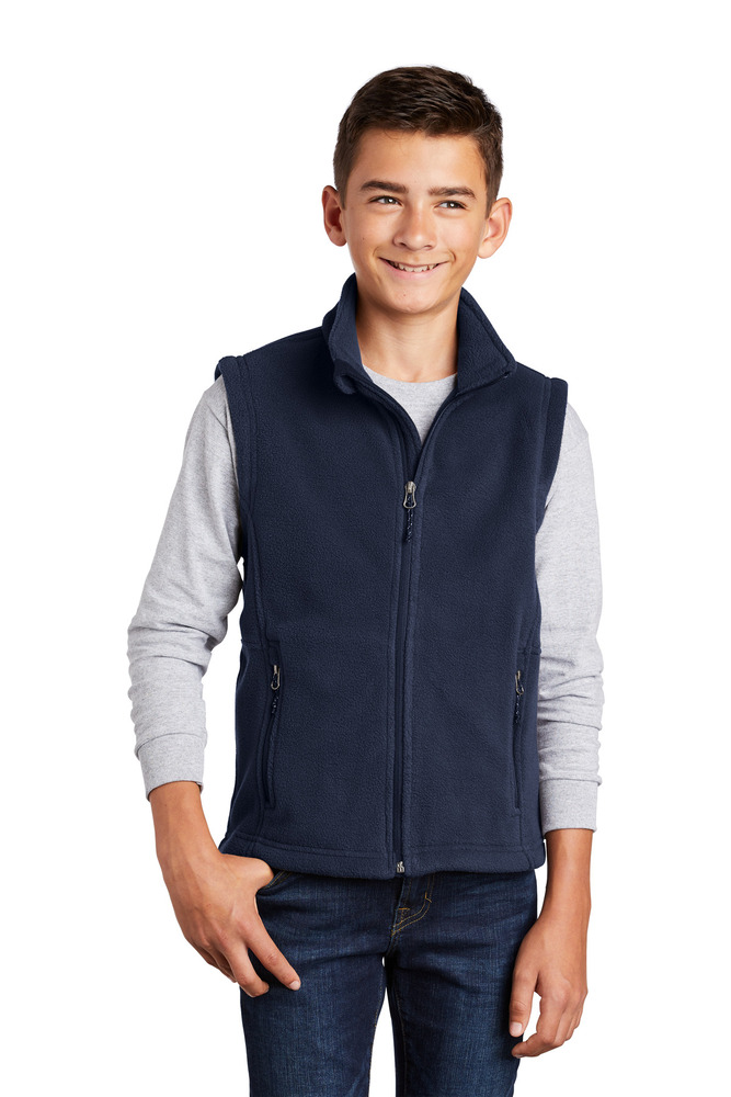 port authority y219 youth value fleece vest Front Fullsize