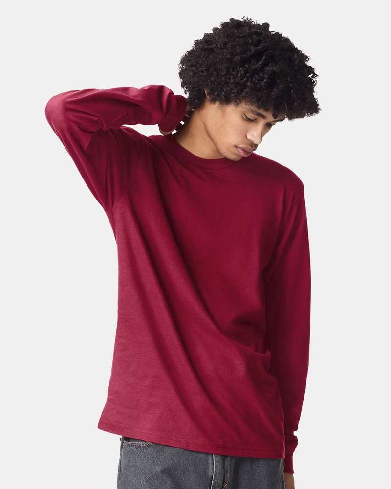 American Apparel 2007 Fine Jersey Long Sleeve Tee Front Fullsize"