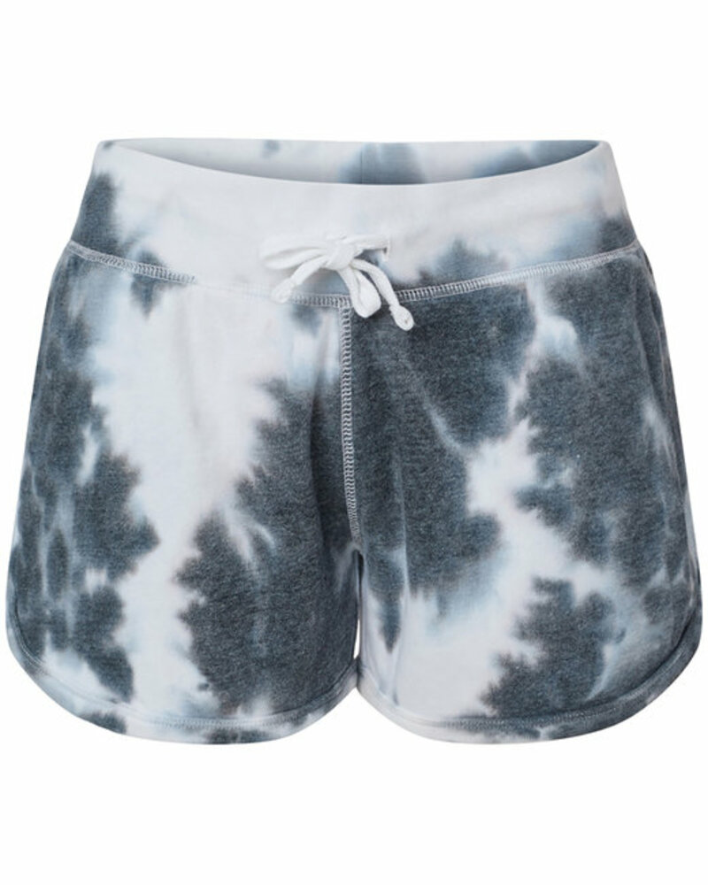 J America 8856JA Ladies Triblend Fleece Short Front Fullsize"