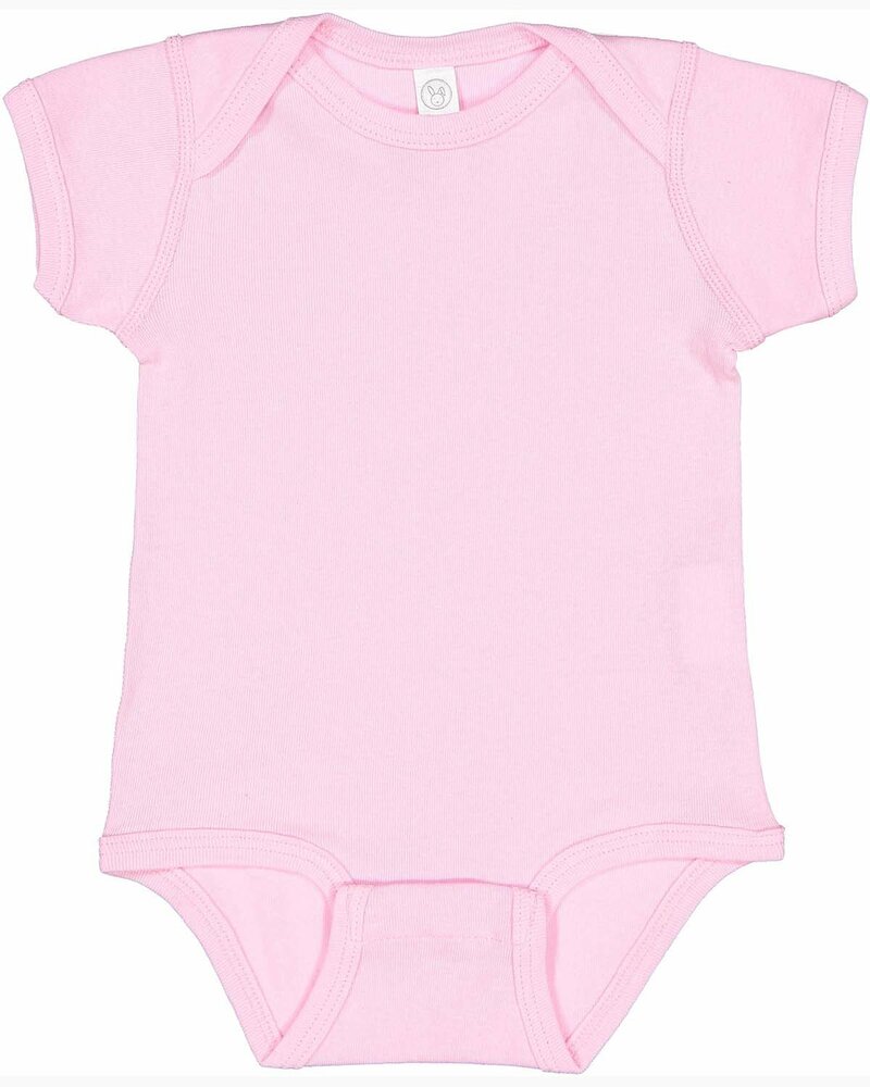 rabbit skins 4400 infant baby rib bodysuit Front Fullsize
