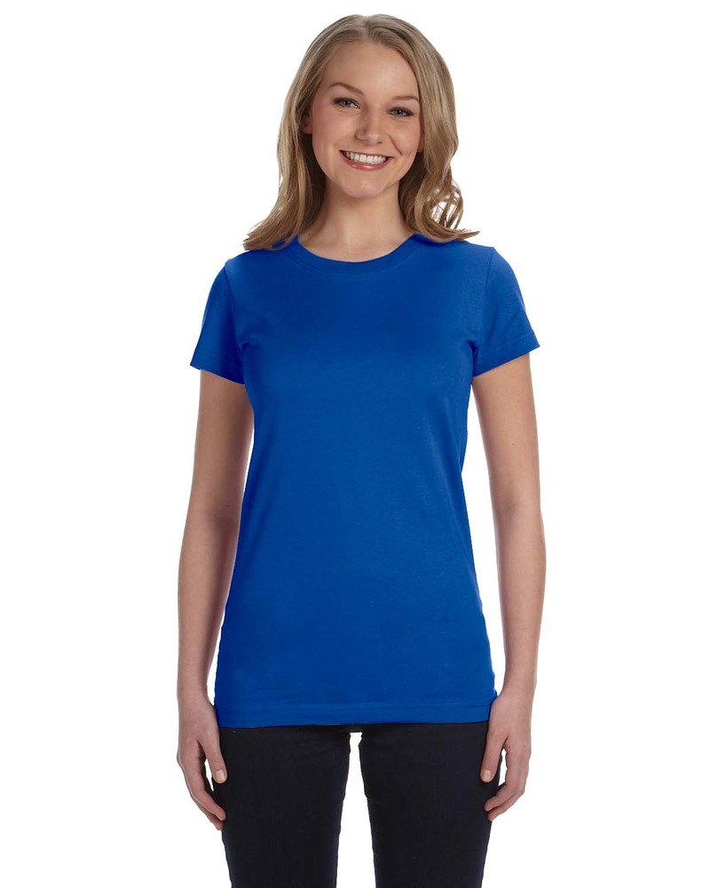LAT 3616 Ladies Fitted Fine Jersey Tee Front Fullsize"