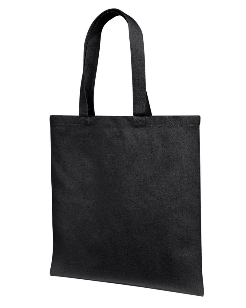 liberty bags lb85113 12 oz., cotton canvas tote bag with self fabric handles Front Fullsize