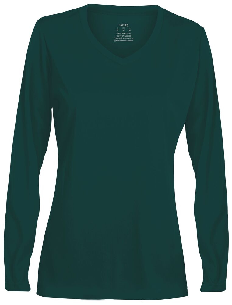 Augusta Sportswear 1788 Ladies NexGen Wicking Long Sleeve Tee Front Fullsize"