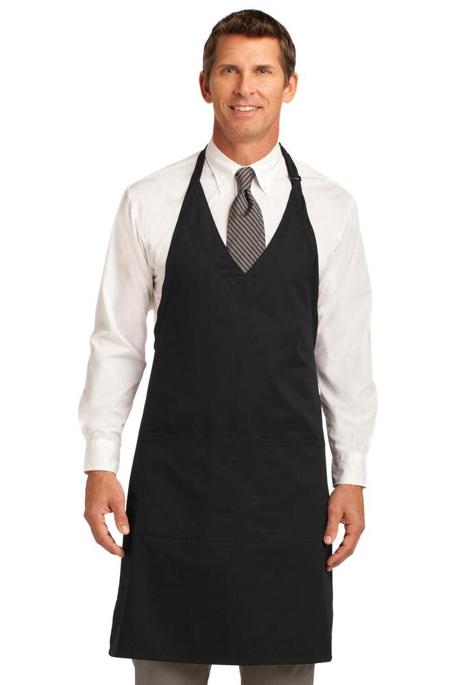 port authority a704 easy care tuxedo apron with stain release Front Fullsize