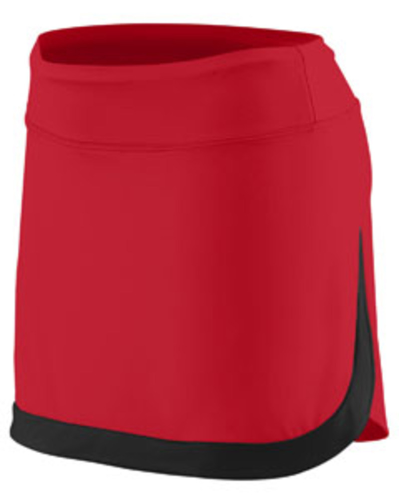 augusta sportswear ag2410 ladies action color block skort Front Fullsize