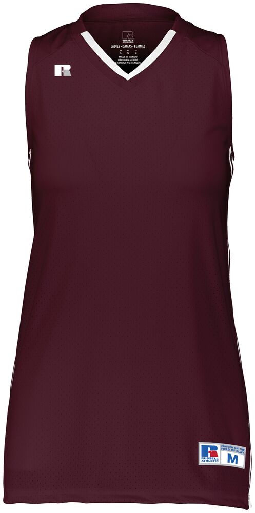 Russell Athletic 4B1VTX Ladies Legacy Basketball Jersey Front Fullsize"