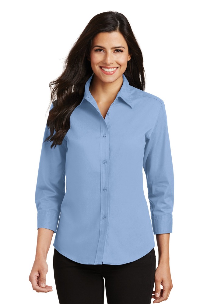 Port Authority L612 Ladies 3/4-Sleeve Easy Care Shirt Front Fullsize"