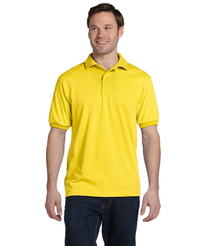 Hanes 054 EcoSmart ® - 5.2-Ounce Jersey Knit Sport Shirt Front Fullsize"