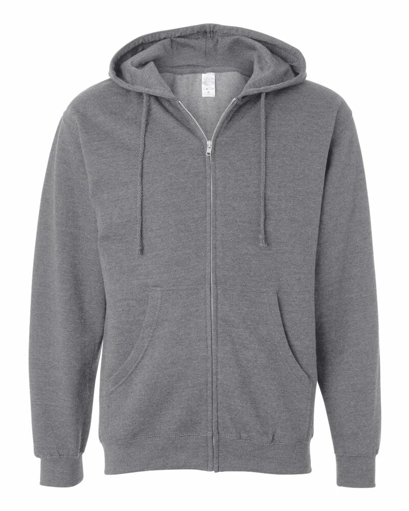 Independent Trading Co. SS4500Z Midweight Full-Zip Hooded Sweatshirt Front Fullsize"
