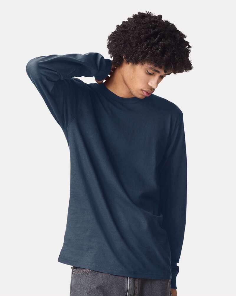 American Apparel 2007 Fine Jersey Long Sleeve Tee Front Fullsize"