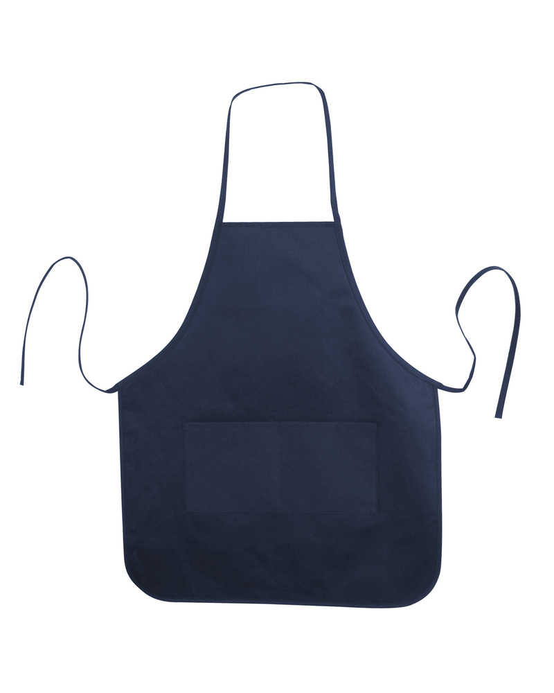 liberty bags lb5505 heather nl2r long round bottom cotton twill apron Front Fullsize