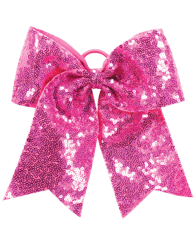 augusta sportswear 6702 sequin cheer hair bow Front Fullsize