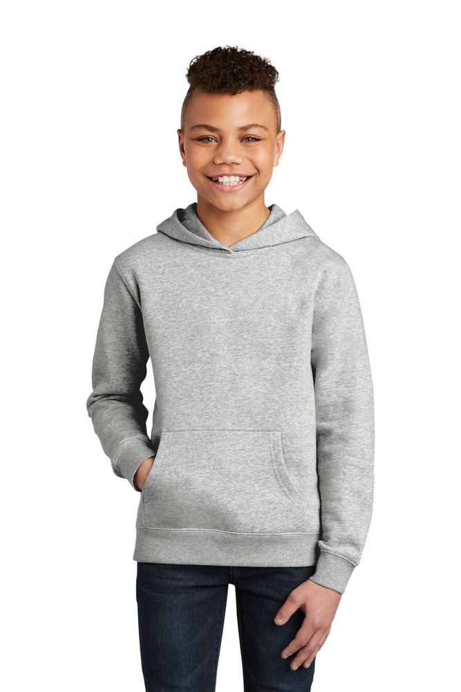 District DT6100Y Youth V.I.T. ™ Fleece Hoodie Front Fullsize"