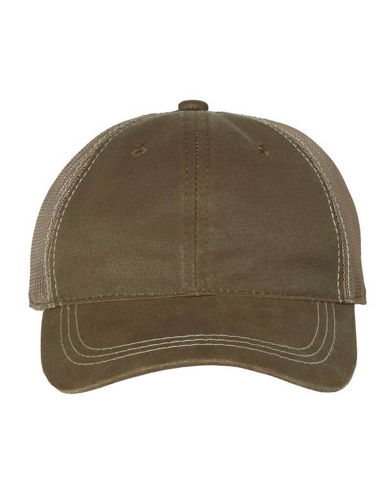 outdoor cap hpd-610m weathered cotton solid mesh back cap Front Fullsize