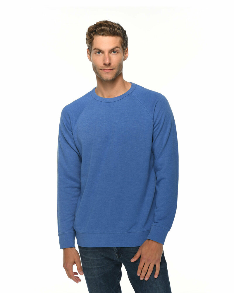 lane seven ls13004 unisex french terry crewneck sweatshirt Front Fullsize