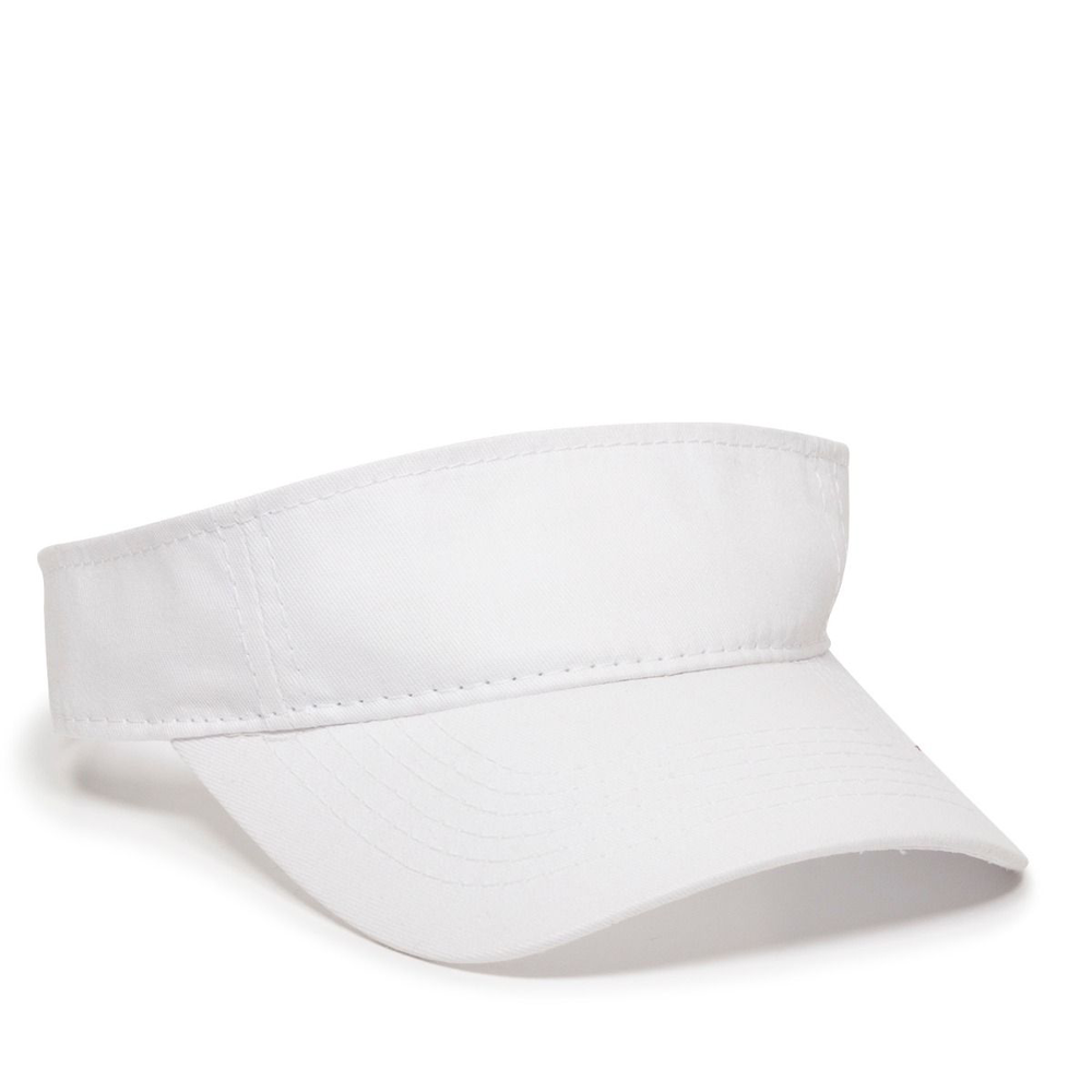 outdoor cap pctv-100 premium cotton twill visor Front Fullsize