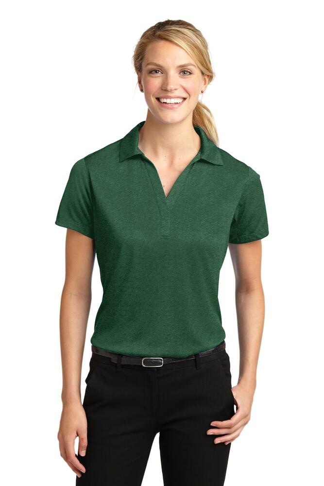 Sport-Tek LST660 Ladies Heather Contender™ Polo Front Fullsize"