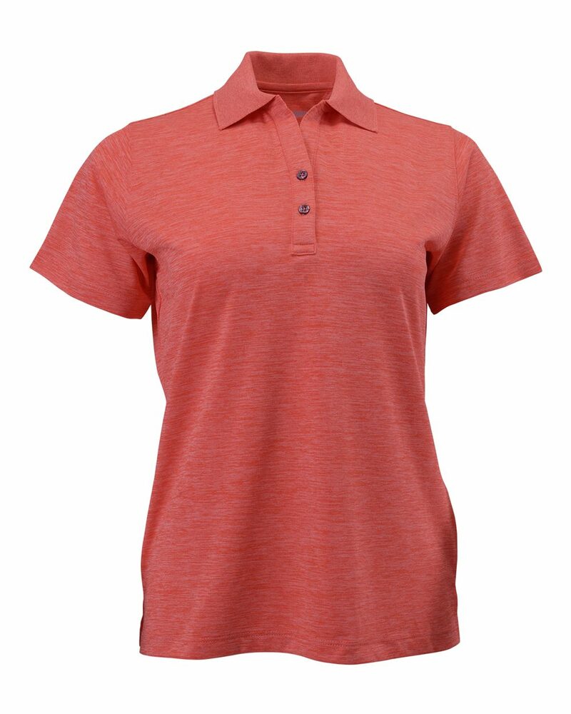 Paragon 131 Women's Dakota Striated Heather Polo Front Fullsize"