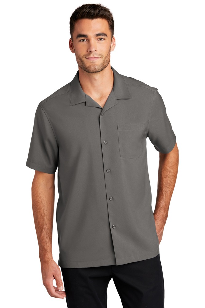 Port Authority W400 Short Sleeve Performance Staff Shirt Front Fullsize"