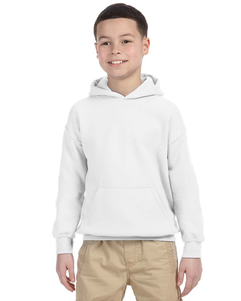 Gildan G185B Youth Heavy Blend™ 8 oz., 50/50 Hooded Sweatshirt Front Fullsize"
