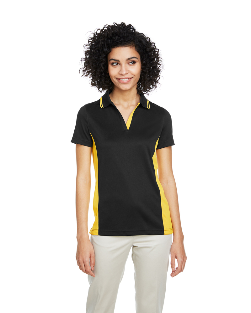 Harriton M386W Ladies' Flash Snag Protection Plus IL Colorblock Polo Front Fullsize"