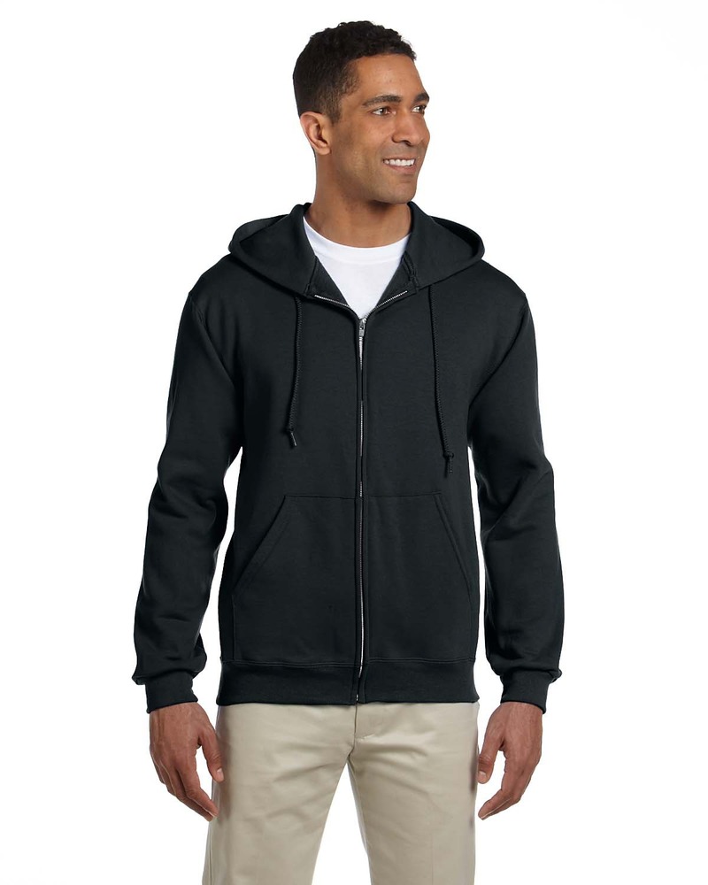 jerzees 4999 super sweats ® nublend ® - full-zip hooded sweatshirt Front Fullsize