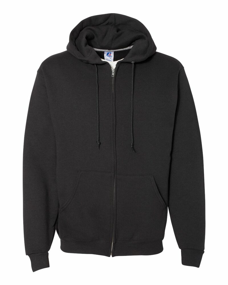 russell athletic 697hbm dri-power® fleece full-zip hood Front Fullsize