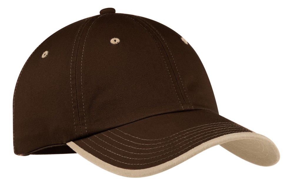 Port Authority C835 Vintage Washed Contrast Stitch Cap Front Fullsize"