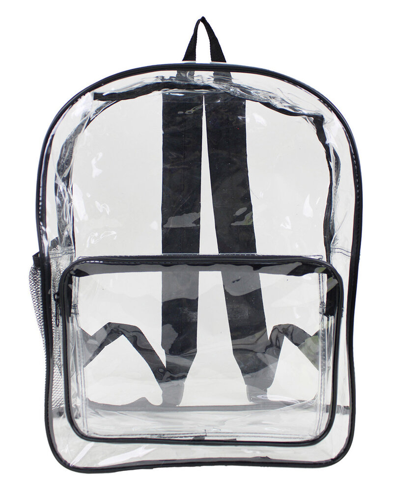 liberty bags 7013 large 17" heavy duty clear backpack Front Fullsize