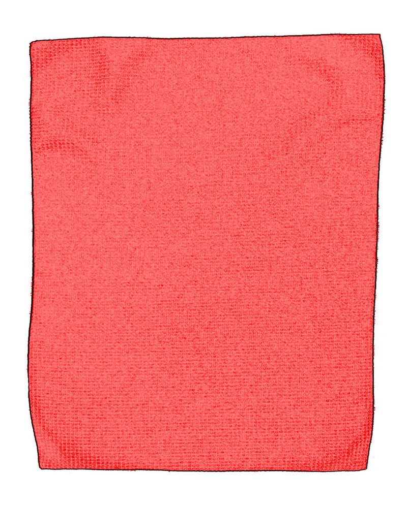 pro towels mw18 microfiber waffle small Front Fullsize
