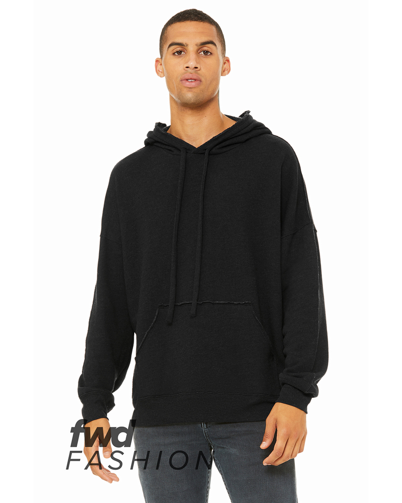 bella + canvas 3742c unisex raw seam hooded sweatshirt Front Fullsize