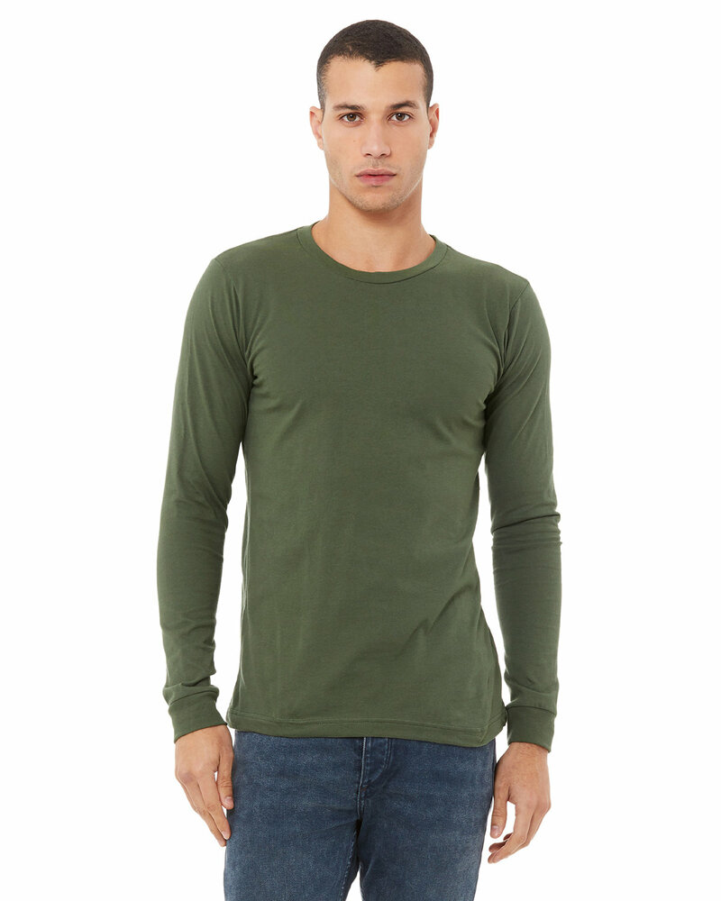Bella + Canvas 3501 Unisex Jersey Long-Sleeve T-Shirt Front Fullsize"