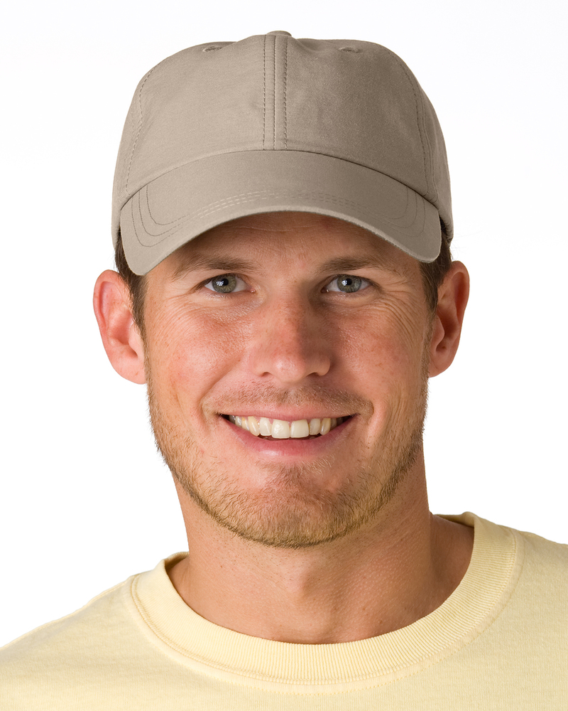 adams sh101 6-panel uv low-profile cap with elongated bill Front Fullsize