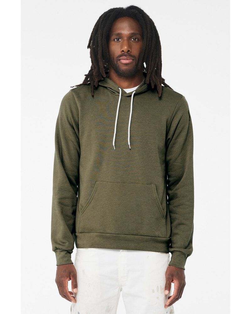 Bella + Canvas 3719 Unisex Sponge Fleece Pullover Hoodie Front Fullsize"