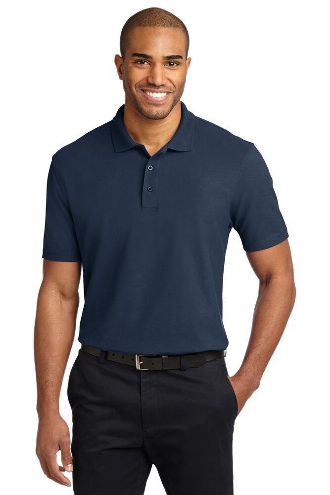 port authority tlk510 tall stain-release polo Front Fullsize