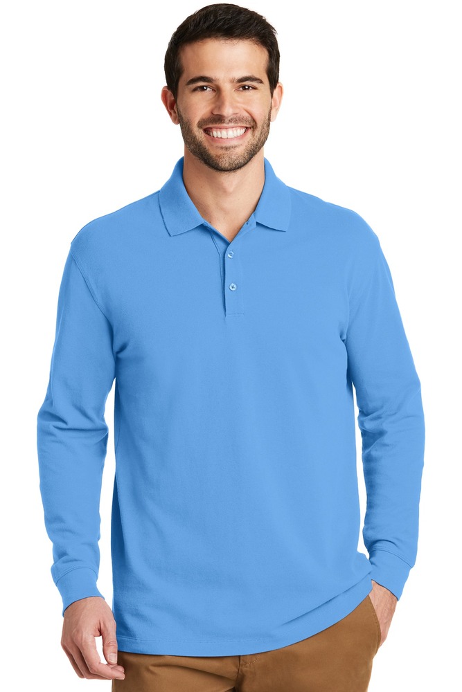 Port Authority K8000LS EZCotton ® Long Sleeve Polo Front Fullsize"