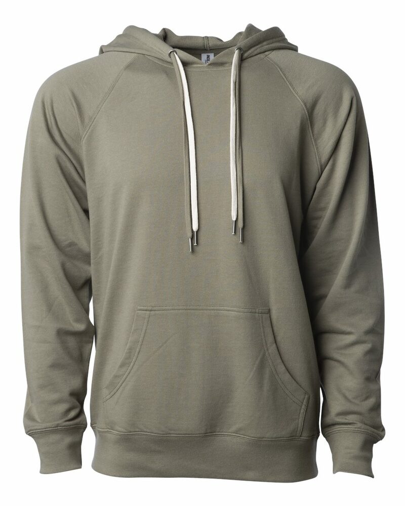 Independent Trading Co. SS1000 Icon Unisex Lightweight Loopback Terry Hooded Sweatshirt Front Fullsize"