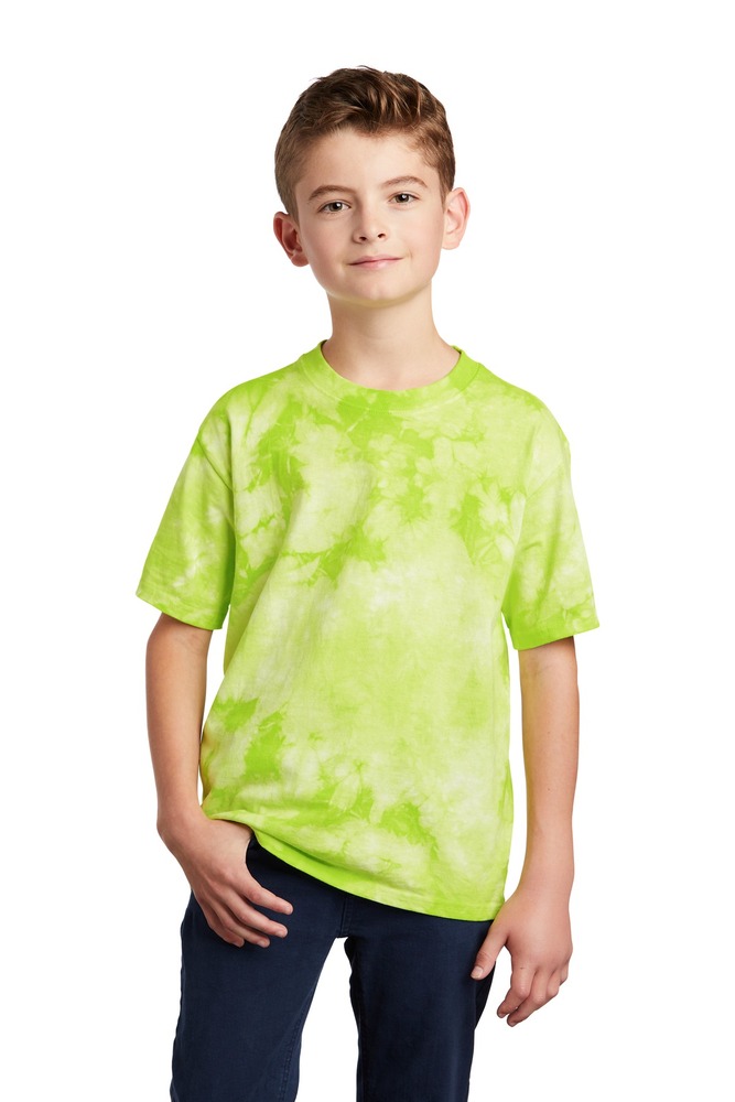 Port & Company PC145Y Youth Crystal Tie-Dye Tee Front Fullsize"