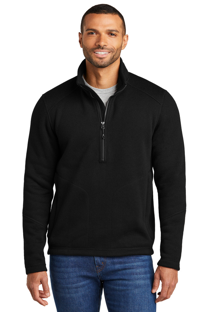port authority f426 arc sweater fleece 1/4-zip Front Fullsize