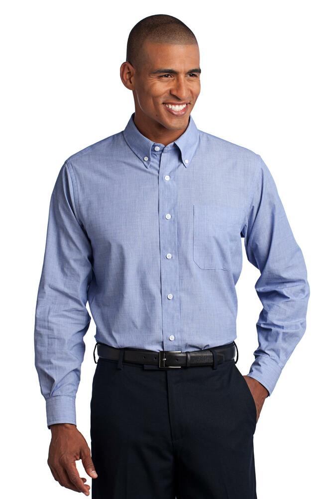 Port Authority S640 Crosshatch Easy Care Shirt Front Fullsize"