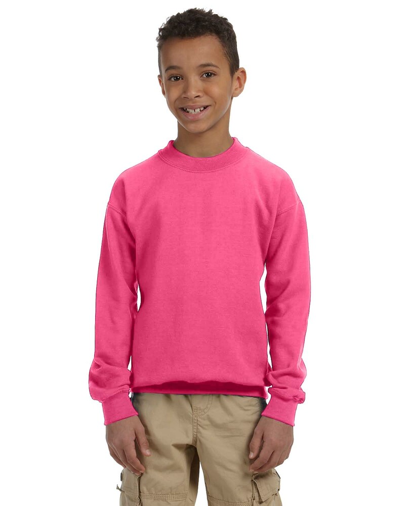 Gildan G180B Youth Heavy Blend™ 8 oz., 50/50 Fleece Crew Front Fullsize"
