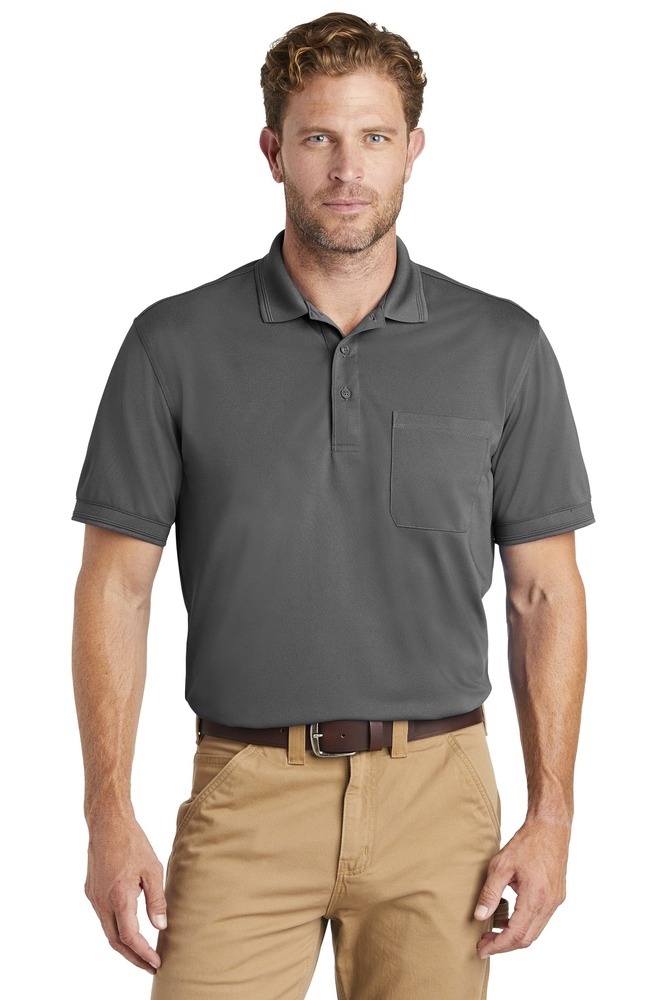 CornerStone CS4020P Industrial Snag-Proof Pique Pocket Polo Front Fullsize"
